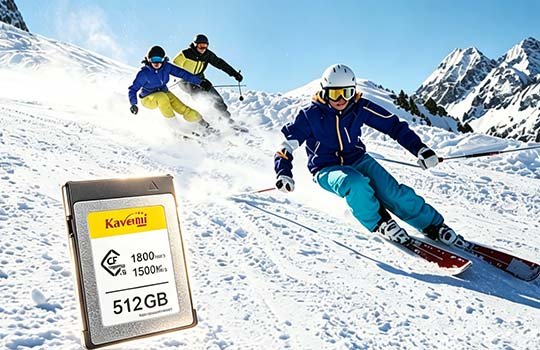 CFexpress Type-B Memory Card Sustained Steady Write Speed for Sports Action Long Time Video Shooting Recording